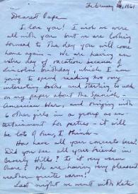Portada:Carta dirigida a Arthur Rubinstein. Nueva York, 11-02-1961