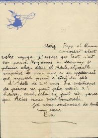 Portada:Carta dirigida a Aniela y Arthur Rubinstein