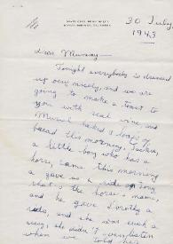 Portada:Carta dirigida a Aniela Rubinstein. Indian Valley, California (Estados Unidos), 30-07-1943