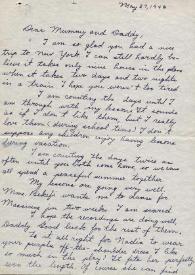 Portada:Carta dirigida a Aniela y Arthur Rubinstein. Los Angeles, California (Estados Unidos), 27-05-1946