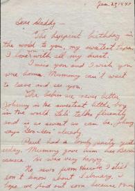 Portada:Carta dirigida a Arthur Rubinstein. Beverly Hills, California (Estados Unidos), 27-01-1947