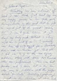 Portada:Carta dirigida a Arthur Rubinstein. Nueva York (Estados Unidos), 11-12-1953