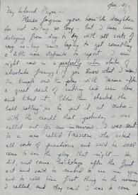 Portada:Carta dirigida a Arthur Rubinstein. Nueva York (Estados Unidos), 21-01-1955