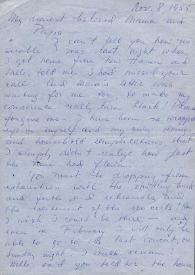 Portada:Carta dirigida a Aniela y Arthur Rubinstein. Nueva York (Estados Unidos), 08-11-1955