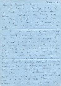 Portada:Carta dirigida a Aniela y Arthur Rubinstein. Williamstown, Carolina (Estados Unidos), 02-10-1957