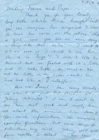 Portada:Carta dirigida a Aniela y Arthur Rubinstein. New Haven, Connecticut (Estados Unidos), 09-10-1958