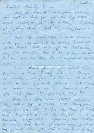 Portada:Carta dirigida a Aniela y Arthur Rubinstein. New Haven, Connecticut (Estados Unidos), 05-09-1963
