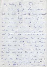 Portada:Carta dirigida a Arthur Rubinstein. París (Francia), 11-11-1970