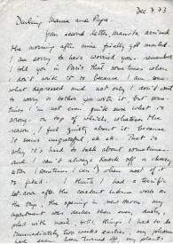 Portada:Carta dirigida a Aniela y Arthur Rubinstein. New Haven, Connecticut (Estados Unidos), 07-12-1973