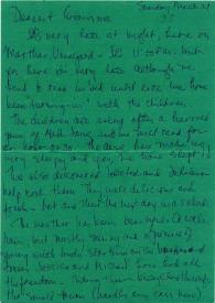 Portada:Carta dirigida a Aniela Rubinstein, 21-03-1983