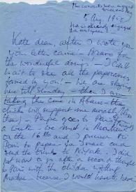 Portada:Carta a Kathryn Cardwell. Venecia (Italia), 05-08-1958