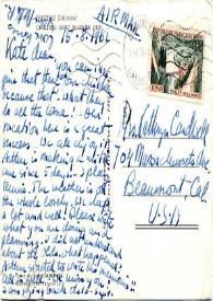 Portada:Postal dirigida a Kathryn Cardwell. Deauville (Francia), 15-08-1962