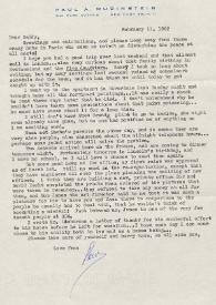 Portada:Carta dirigida a Arthur Rubinstein. Nueva York (Estados Unidos), 11-02-1962