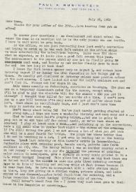 Portada:Carta dirigida a Aniela Rubinstein. Nueva York (Estados Unidos), 26-07-1962