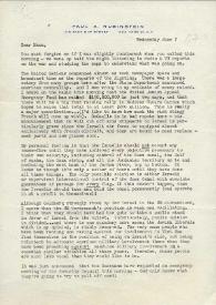 Portada:Carta dirigida a Aniela Rubinstein. Nueva York (Estados Unidos), 07-06-1967