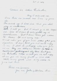 Portada:Carta dirigida a Arthur Rubinstein. Dnizen, 25-09-1954