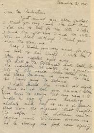 Portada:Carta dirigida a Aniela Rubinstein, 27-12-1943