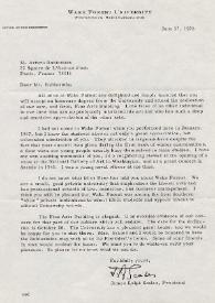 Portada:Carta dirigida a Arthur Rubinstein. Winston-Salem, Carolina (Estados Unidos), 17-06-1976