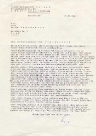 Portada:Carta dirigida a Aniela Rubinstein. Graz-Puntigam (Austria), 27-12-1984