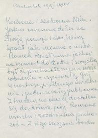 Portada:Carta dirigida a Aniela Rubinstein. Ciechanòwek, 10-06-1978