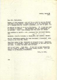 Portada:Carta dirigida a Arthur Rubinstein, 22-03-1971