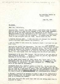 Portada:Carta dirigida a Arthur Rubinstein, 29-06-1970