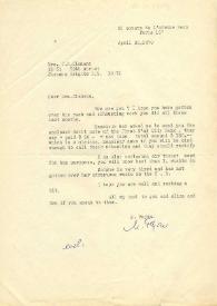 Portada:Carta dirigida a J. B. Clemans. París (Francia), 20-04-1970