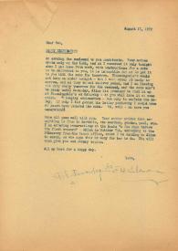 Portada:Carta dirigida a Eva Rubinstein. Jackson Heights (Nueva York), 17-08-1972