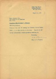 Portada:Carta dirigida a Arthur Rubinstein. Jackson Heights (Nueva York), 11-08-1972