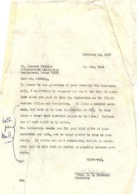Portada:Carta dirigida al Dr. Durwood Fleming. Nueva York, 10-02-1972