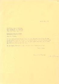Portada:Carta dirigida a Arthur Rubinstein. Nueva York, 29-04-1971