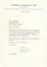 Portada:Carta dirigida a John N. Clemens. Nueva York, 21-01-1970