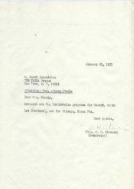 Portada:Carta dirigida a Steele. Nueva York, 29-01-1970