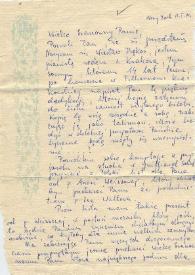 Portada:Carta dirigida a Arthur Rubinstein. Nueva York, 15-05-1974