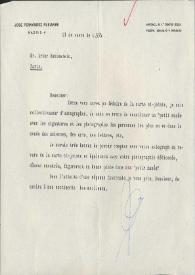 Portada:Carta dirigida a Arthur Rubinstein. Madrid (España), 21-01-1974