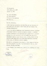 Portada:Carta dirigida a Arthur Rubinstein. Nueva York, 12-01-1973