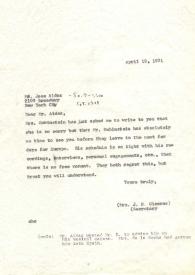 Portada:Carta dirigida a Jose Aldaz, 19-04-1971