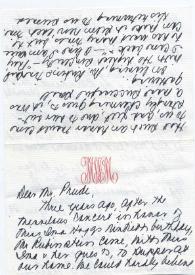 Portada:Carta dirigida a Arthur Rubinstein. Houston (Texas)