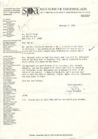 Portada:Carta dirigida a Walter Prude. Nueva York, 02-02-1976