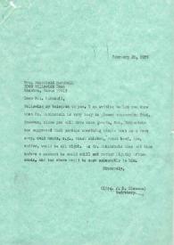 Portada:Carta dirigida a Whitfield Marshall. Nueva York, 26-02-1976