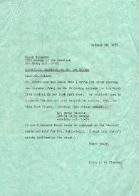 Portada:Carta a Lee Walter. Nueva York, 22-10-1975
