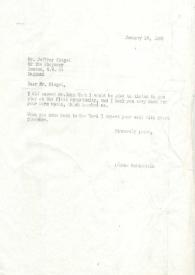 Portada:Carta a Jeffrey Siegel, 26-01-1968