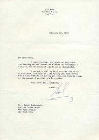 Portada:Carta a Nela Rubinstein. Nueva York, 18-02-1969