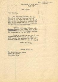 Portada:Carta a Hugo Scott (Senator). París (Francia), 12-06-1967