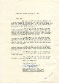 Portada:Carta dirigida a Arthur Rubinstein, 26-02-1976