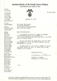 Portada:Carta dirigida a Arthur Rubinstein. Nueva York, 13-01-1975