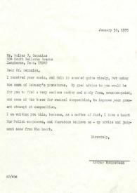 Portada:Carta dirigida a Walter  J. Sepaniac, 30-01-1970