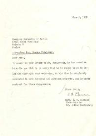 Portada:Carta dirigida a Swarna Gunasekera, 06-06-1969
