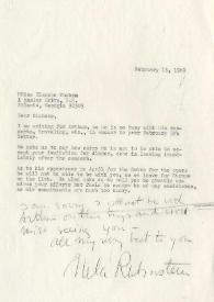 Portada:Carta dirigida a Blanche Thebom, 13-02-1969