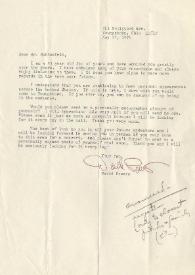 Portada:Carta dirigida a Arthur Rubinstein. Youngstwn (Ohio), 27-05-1976